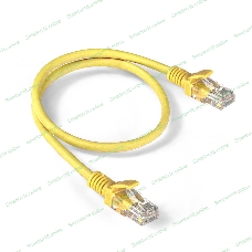 Патч-корд ExeGate EX286376RUS UTP-RJ45-RJ45-5e-0,5M-LSZH-YL, UTP, cat.5e, LSZH, 0.5м, желтый
