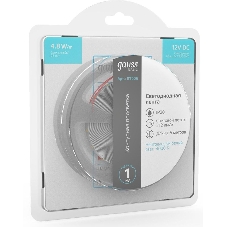 Лента светодиодная Basic Gauss 12V 4,8W/m 312lm/m 4000K IP20 LED 5m 1/100