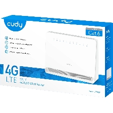 Маршрутизатор AC1200 Wi-Fi 4G LTE Cat 6 Gigabit Router, 4 10/100/1000M RJ45 Ports, Nano SIM Slot, Quectel module inside,build-in 4G LTE modem, 300Mbps at 2.4GHz + 867Mbps at 5GHz, Internal Antennas, PPTP/L2TP/OpenVPN/WireGuard VPN, DNS over Cloudflare/Google/Quad9, DDNS, SMS, Band locking, TR069, TR111, Cudy Mesh Support