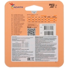 Флеш карта SD ADATA 64Gb ADATA Premier Pro SDXC Class 10 UHS-I U3 V30S 95/60 MB/s