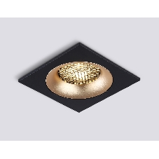 Светильник встраиваемый Ambrella light TN102730 BK/GD черный/золото GU5.3 92*92*23