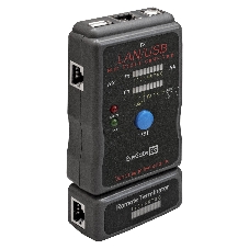 Тестер сетевой ExeGate EX293160RUS EX-T5448 для RJ-45/RJ-11/RJ-12/USB