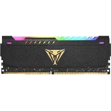 Оперативная память Patriot Viper Steel, DDR4, 32GB (1x32GB), 3200MHz, CL18, DIMM, с радиатором, RGB, черный
