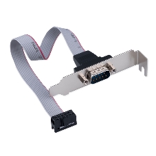 Планка на заднюю панель низкопрофильная Cablexpert CCDB9RECEPTACLE-LP, 1 порт COM/RS-232/DB9-M