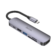 Док-станция Hoco HB28, USB Type-C, USB 3.0/PD100W/SD/TF/USB 2.0/HDMI, USB Type-C