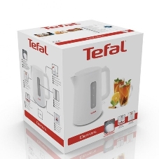 Электрочайник Tefal KO120130 белый/бежевый, 0.5 л, 650 Вт, скрытый нагревательный элемент