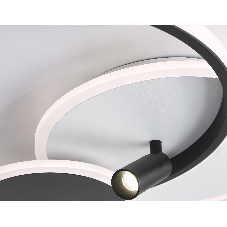 Светильник Ambrella light FL5118/3+1 WH/BK белый/черный 64W 3000K/4200K/6400K+4200K 480*425*110 (ПДУ ИК)