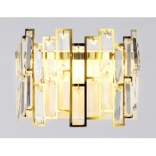Светильник Ambrella light TR5055 GD/WH/CL золото/белый/прозрачный E14/2 max 40W 250*200*140