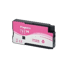 Картридж струйный Sakura 3ED68A (№712 Magenta) для HP, пурпурный, водорастворимый тип чернил, 29 мл.