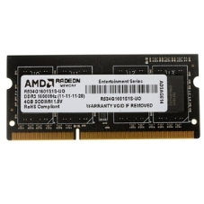 Оперативная память AMD Radeon R5, DDR3L, 4GB (1x4GB), 1600MHz, CL11, SO-DIMM, OEM