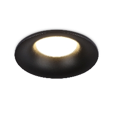 Встраиваемый точечный светильник Ambrella light TN102809 BK черный GU5.3 D90*35