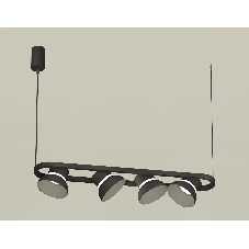 Светильник Ambrella light XB9164080/4 SBK/FR черный песок/белый матовый GX53 (С9164, N8141)