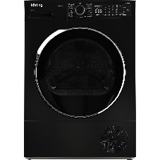 Сушильная машина Korting KD 60HP109 N черный, 10 кг, сушка - конденсационная, программ - 15, 59.6 x 84.5 x 63.9 см