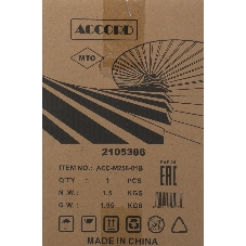 Компьютерный корпус Accord ACC-M258-01B черный без БП mATX 4x120мм 2xUSB2.0 audio