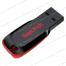 Флешка USB SanDisk Cruzer Blade (SDCZ50-128G-B35), 128Gb, USB 2.0, Type-A, R/W 16/4, черный