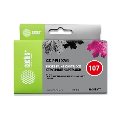 Картридж струйный Cactus CS-PFI107M пурпурный (130мл) для Canon IP iPF670/iPF680/iPF685/iPF770/iPF780/iPF785/