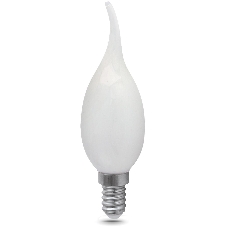 Лампа светодиодная Gauss Filament Свеча на ветру E14 5Вт 2700К OPAL