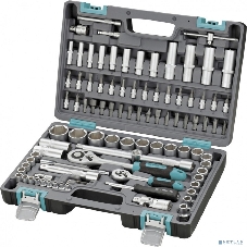 Набор инструментов Stels 14106 1/2'' 1/4'' CrV пластиковый кейс  94 предм.