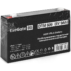 Аккумуляторная батарея ExeGate DTM 609 (6V 9Ah, клеммы F1)