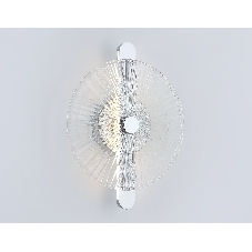 Настенный светодиодный светильник Ambrella light LH31141 СH/CL хром/прозрачный 13W 3000K 280*70*350