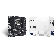 Материнская плата Biostar B860MT-E PRO, LGA1851, Intel B860, 4xDDR5, 4xSATA 6Gb/s, 3xM.2, 1xPCIe 5.0 x16, 1xPCIe 4.0 x16, 1xHDMI, 2xDisplayPort, 1x2.5Gb LAN, 4xUSB 3.2 Gen2, 2xUSB 2.0, 3x3.5 мм, 7.1, microATX