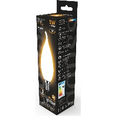 Лампа светодиодная Gauss Filament Свеча на ветру E14 5Вт 2700К OPAL