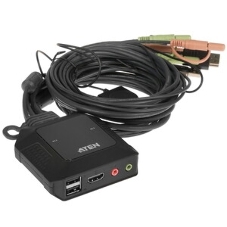 Переключатель ATEN 2-Port USB 4K HDMI Cable KVM Switch
