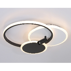 Светильник Ambrella light FL5118/3+1 WH/BK белый/черный 64W 3000K/4200K/6400K+4200K 480*425*110 (ПДУ ИК)