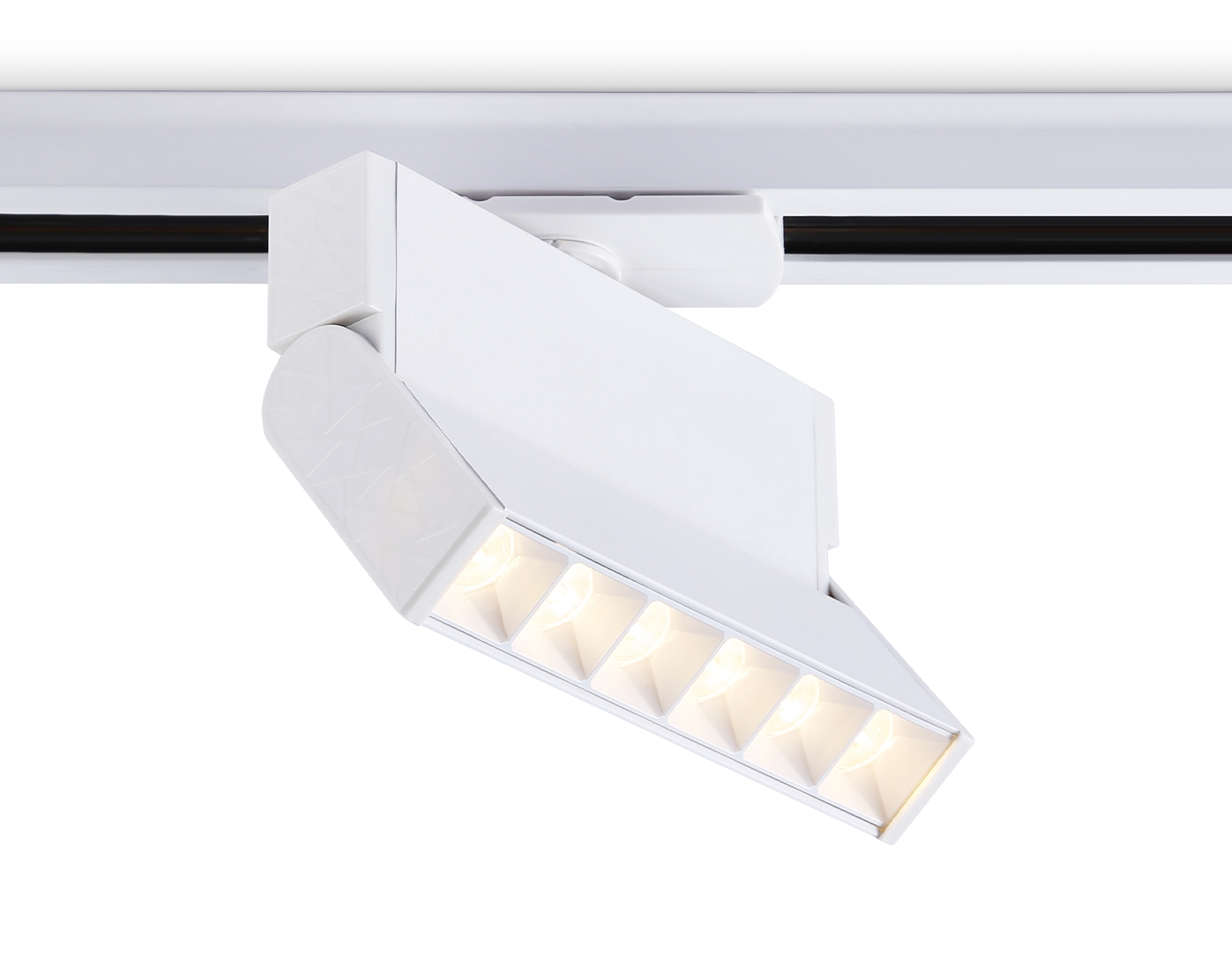 Трековый однофазный светодиодный светильник Ambrella light GL6811 WH белый LED 6W 3000K 24° 115*22*87