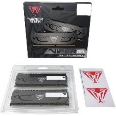 Оперативная память Patriot Viper Steel, DDR4, 32GB (2x16 GB), 3200 MHz, CL16, DIMM, радиатор, черный