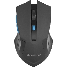 Мышь беспроводная Defender Accura MM-275 синий, 1600 dpi, радиоканал, USB, кнопки - 6