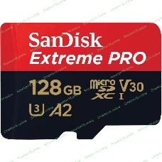Флеш карта/SanDisk/Extreme Pro SDSQXCD-128G-GN6MA/microSDXC/128 ГБ/A2, U3, V30/200 МБ/с