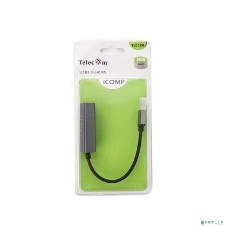 Кабель-переходник USB 3.0 (Am) --> LAN RJ-45 Ethernet 1000 Mbps, Aluminum Shell,Telecom TU312M