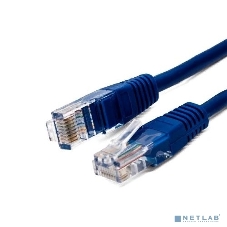 Кабель патч-корд, Filum FL-U5-C-1M-BL U/UTP 5e cat. 1м, 26AWG(7x0.16 мм), чистая медь, PVC, синий