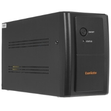 Источник бесперебойного питания ExeGate Power NB-2200.LED.AVR.4SH (2200VA/1300W, LED, AVR, 4*Schuko, батарея 12V 9Ah - 2 шт., металлический корпус, Black)