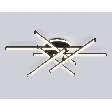 Потолочный светодиодный светильник Ambrella light FL6252 BK черный 97W 3000K-6400K 805*760*170 (ПДУ ИК)