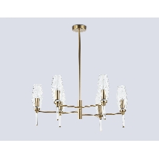 Люстра Ambrella light LH55201/6 BS/CL латунь/прозрачный E14*6 max 40W D660*520