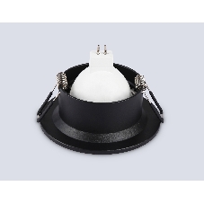 Встраиваемый точечный светильник Ambrella light TN102809 BK черный GU5.3 D90*35