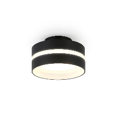 Светильник Ambrella light TN5421 SBK/FR черный песок/белый матовый GX53 IP20 D95*60