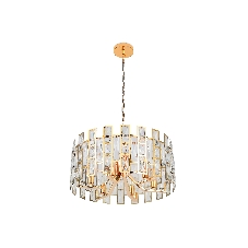 Светильник Ambrella light TR5061/6 GD/CL золото/прозрачный E14/6 max 40W D500*938