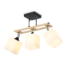 Светильник Ambrella light TR9507/3 BK/CH/FR черный/хром/белый матовый E27/3 max 40W 620*100*290 Светильник Ambrella light TR9507/3 BK/CH/FR черный/хром/белый матовый E27/3 max 40W 620*100*290