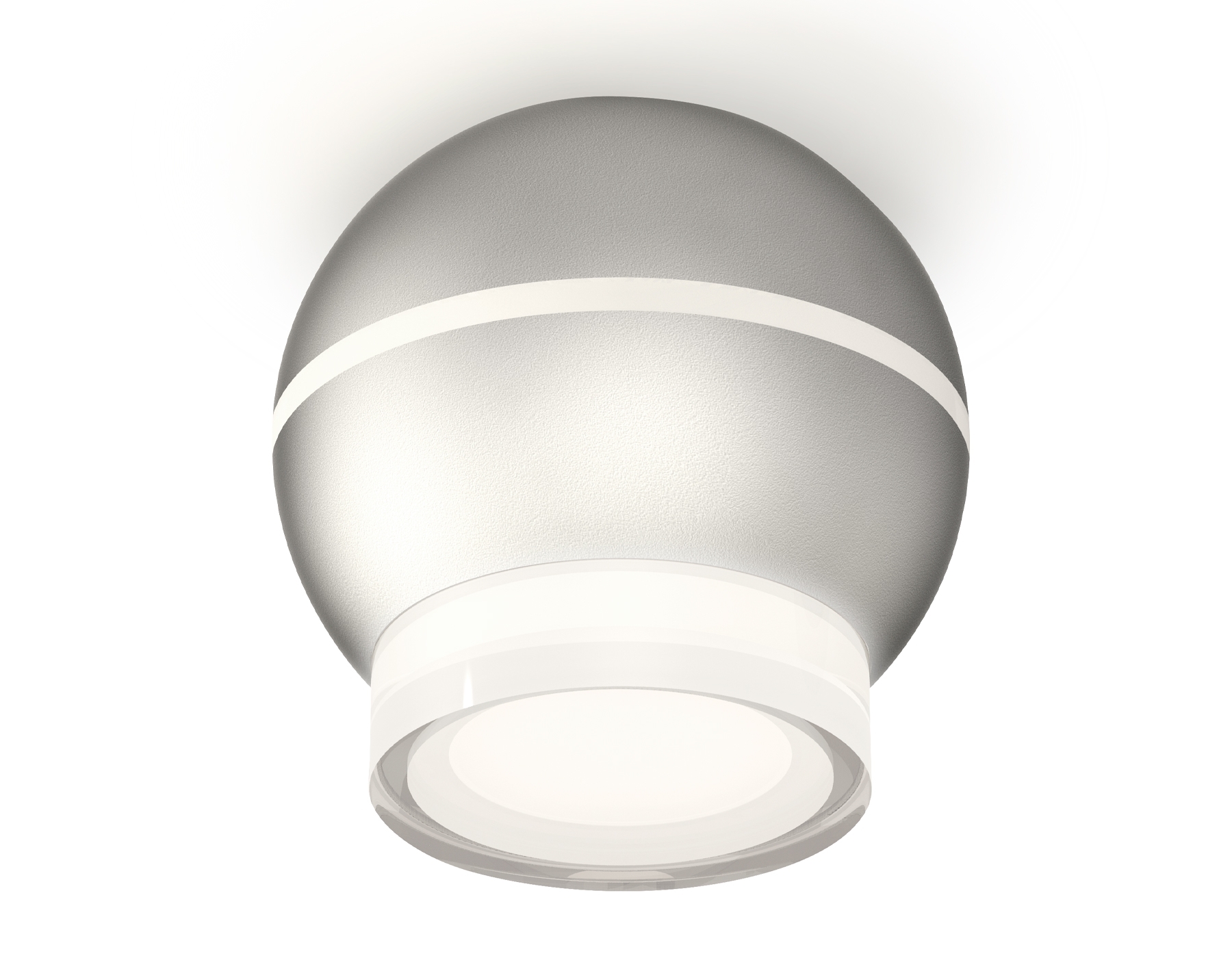 Светильник Ambrella Light XS1103031 SSL/FR/CL серебро песок/белый матовый/прозрачный MR16 GU5.3 LED 3W 4200K (C1103, N7160)