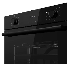 Духовой шкаф Kuppersberg HO 622 B, High-Tech, 78 л, комбинированное управление, дисплей, таймер, 11 режимов, макс. температура 300 градусов, гриль, телескопические направляющие (на 1 уровень), энергоэффективность А, цвет черный, цвет фурнитуры черный