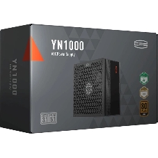 Блок питания PCCooler YN1000, 1000Вт, 80+ Gold, 135мм, модульный, черный