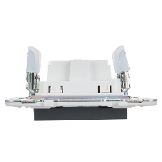 Розетка IEK SKANDY SK-R02G 10А графит без заземл. без защ. шторок SK-R10-10-K53