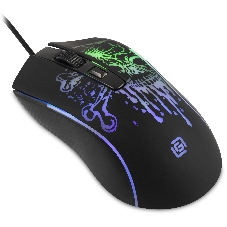Мышь проводная Oklick 702G черный, 3600 dpi, USB, кнопки - 4