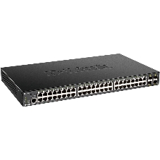 Коммутатор D-Link DGS-1250-52XMP/A1A, 48×1 Гбит/с + 4×10 Гбит/с SFP+, управляемый