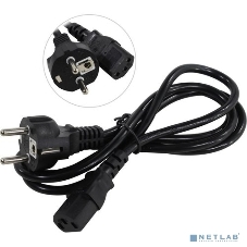 Кабель питания ExeGate Power PC-1,5P (Евровилка Schuko->С13) VDE-250V-3*0.75-CU, 10A, черный, 1.5м