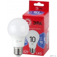 Лампа светодиодная ЭРА LED A60-10W-865-E27 R (диод, груша, 10Вт, хол, E27)