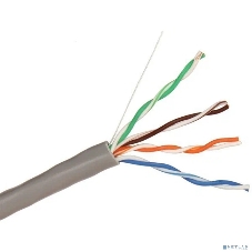 Кабель ExeGate SFTP 4 пары кат.5e медь, 24AWG, экран, бухта 305м, серый, PVC